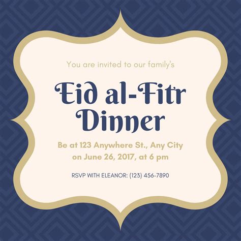 invitation message for eid at home|Free custom printable Eid al